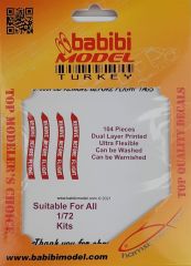 Babibi B3D-0001 1/72 Remove Flight Tags, 3 Boyutlu Dekal Çıkartma