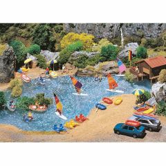 Faller 130283 1/87 Botlar ve Rüzgar Sörfleri Demonte Plastik Maketi