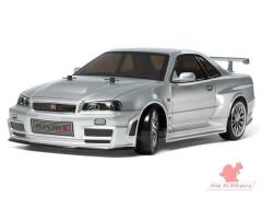 TAMIYA 1/10 190 mm Nismo R34 GT-R Z-Tune Boyasız şeffaf Kaporta