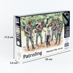 MasterBox 3599 1/35 Ölçek, Vietnam Savaşı Serisi, Amerikan Devriyeleri , Plastik Figür Kiti