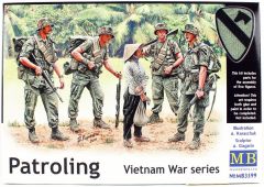 MasterBox 3599 1/35 Ölçek, Vietnam Savaşı Serisi, Amerikan Devriyeleri , Plastik Figür Kiti