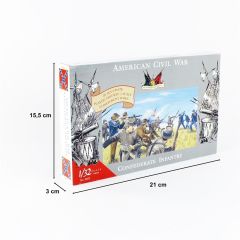 1/72 AMERİKAN KONFEDERASYON ASKERLERİ