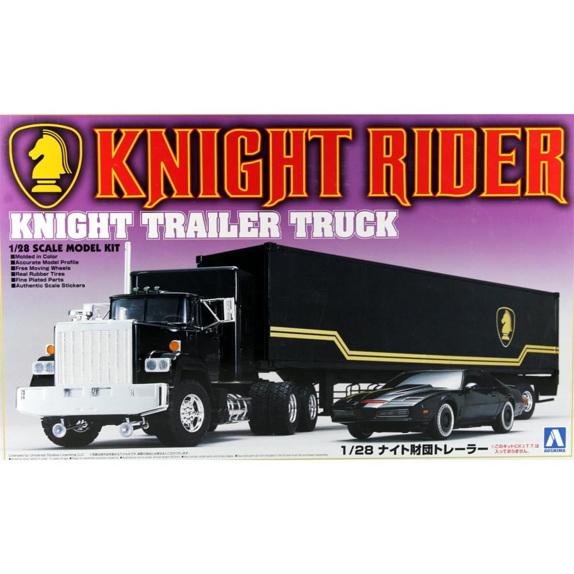 AOSHIMA, 03066 1/28 KNIGHT RIDER TRAILER TRUCK,