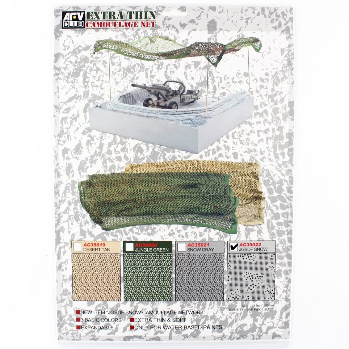 AFV Club AC35022 1/35 Kamuflaj Ağı ( JGSDF Kış ) 181x255 mm.