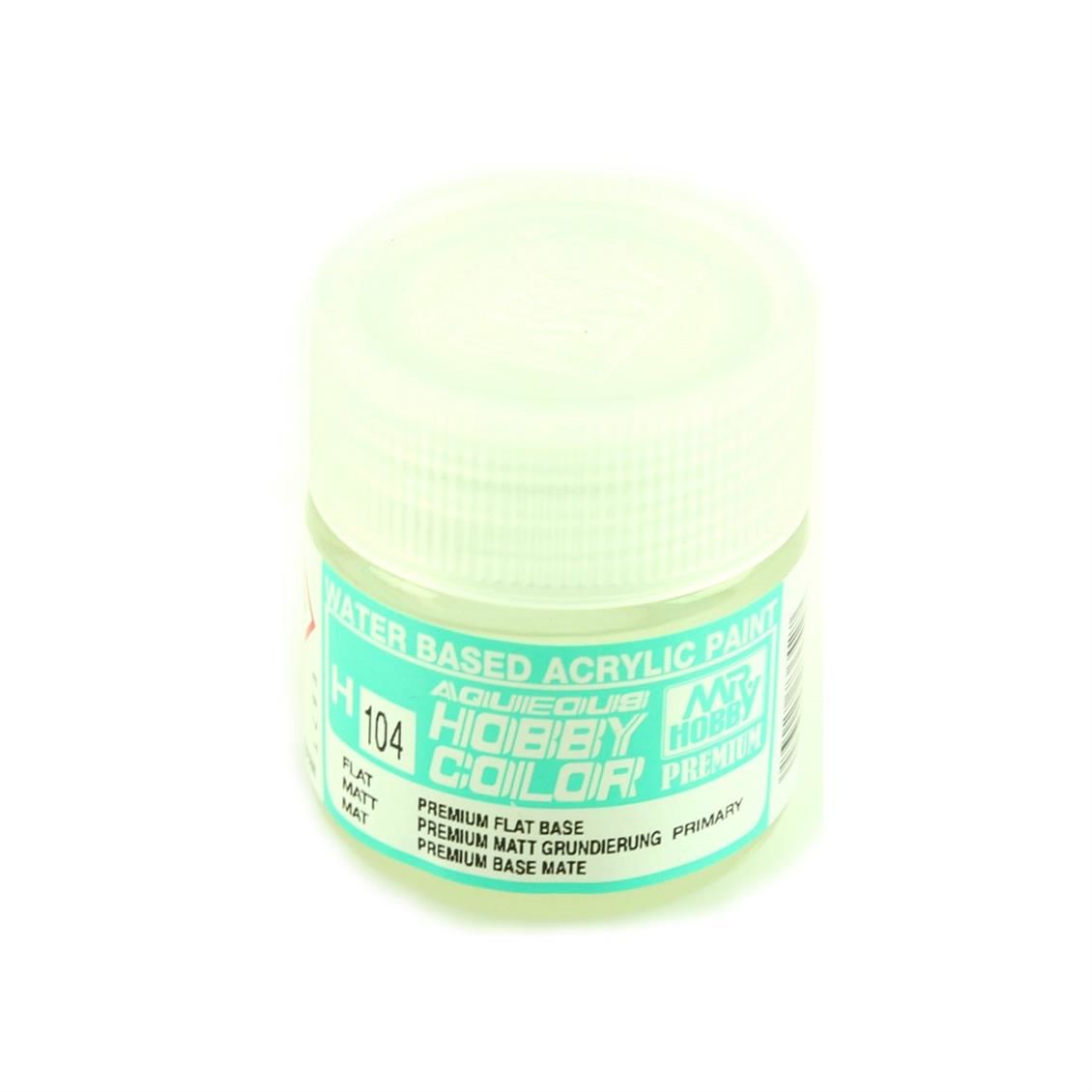 Gunze H104 10 ml. Premium Flat Base, Aqueous Serisi Maket Boyası