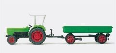 Preiser 17914 1/87 Ölçek deutz d 62 06 römorklu traktör Figürleri