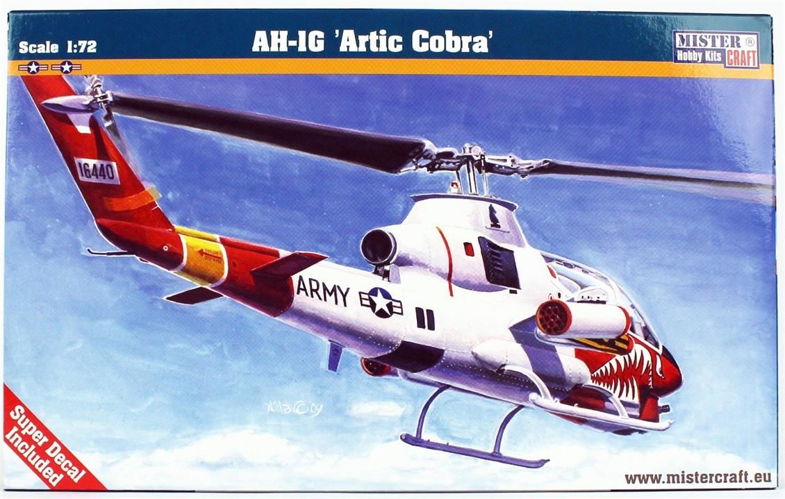 Mistercraft B001 1/72 AH-1G (Artic Cobra) Helikopter Demonte Plastik Maketi