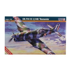 Mistercraft B005 1/72 CR.714 C1 1/145 (Varşova) Savaş Uçağı Demonte Plastik Maketi