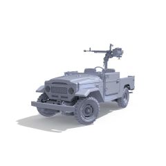 AK Interactive 35002 1/35 Ölçek FJ43 Pick-up (DShK Uçaksavarlı), Askeri Araç Plastik Model Kiti
