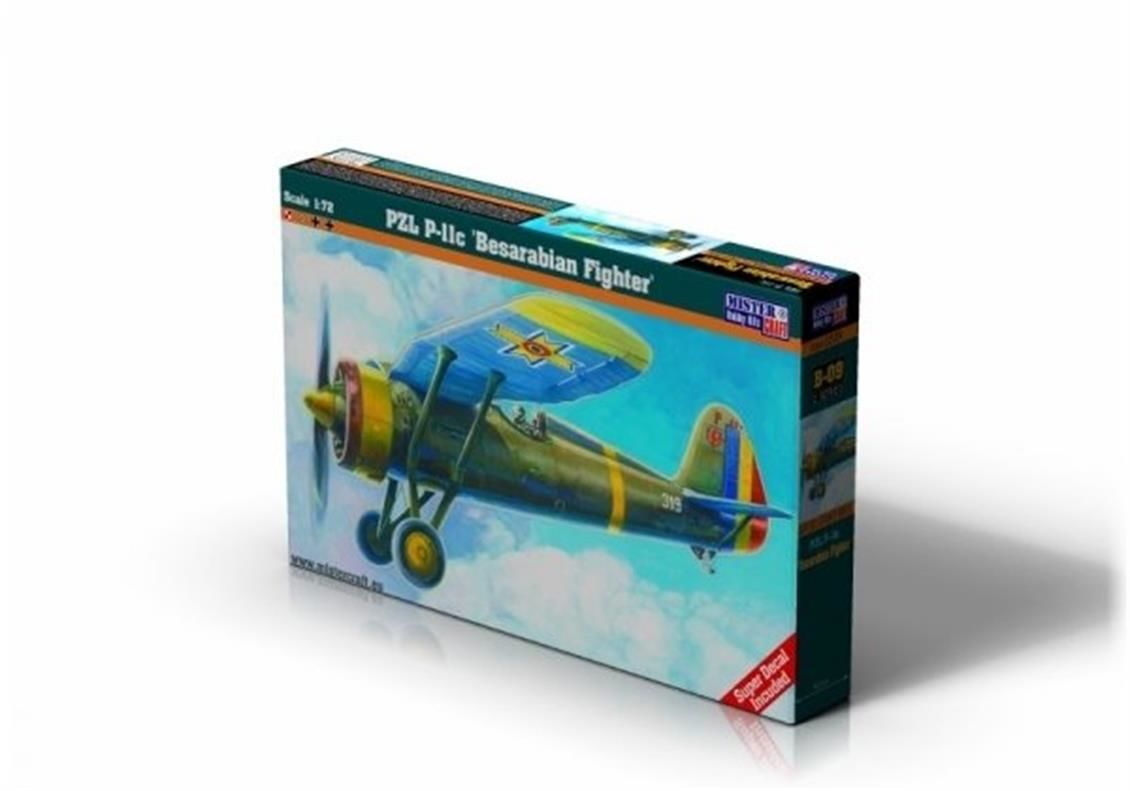 Mistercraft B009 1/72 1/72 PZL P-11C Romen Hava Kuvvetleri Savaş Uçağı Demonte Plastik Maketi