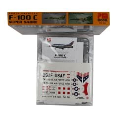 PM Model 402 1/72 North American F-100 C Super Sabre Avcı-Bombardıman Uçağı Demonte Plastik Maketi