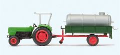 Preiser 17937 1/87 Ölçek tanker römorklu deutz d 6206 traktör fi Figürleri
