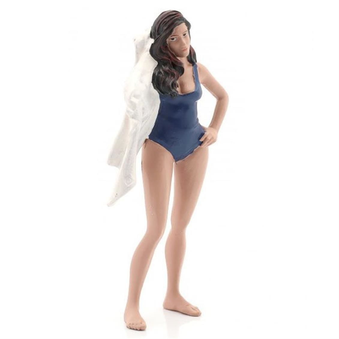 American Diorama AD76313 1/18 Ölçek Plaj Kızı (Katy) Sergilemeye Hazır Plastik Figürü