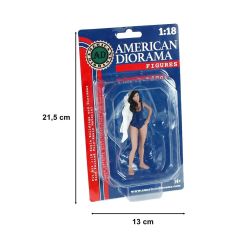 American Diorama AD76313 1/18 Ölçek Plaj Kızı (Katy) Sergilemeye Hazır Plastik Figürü