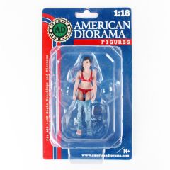 American Diorama AD76314 1/18 Ölçek Plaj Kızı (Gina) Sergilemeye Hazır Plastik Figürü