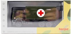 Herpa 746519 1/87 Ölçek Iveco Trakker 6x6 Askeri Ambulans, Sergilemeye Hazır Model Araç