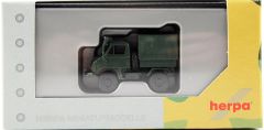 Herpa 746489 1/87 Ölçek Unimog U411, Tenteli, Haki Yeşil, Sergilemeye Hazır Model Araç