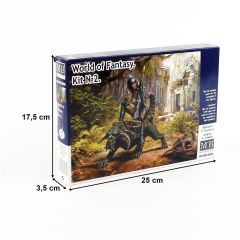 MasterBox 24008 1/24 Ölçek, Pin-Up Serisi, Kit no.2, Plastik Figür Kiti
