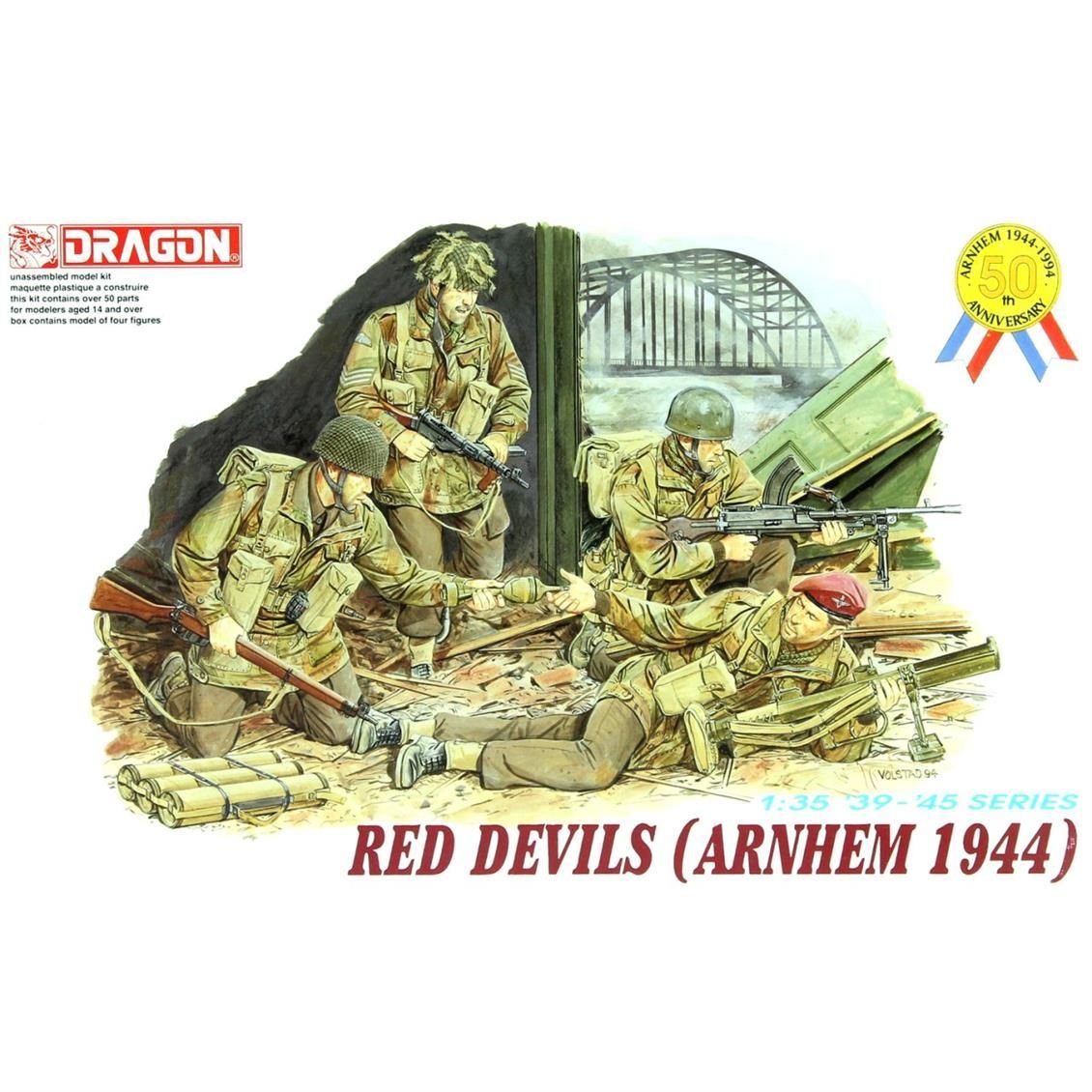 Dragon 6023 1/35 Ölçek Red Devils (Arnhem 1944) Asker Figürleri Plastik Model Kiti