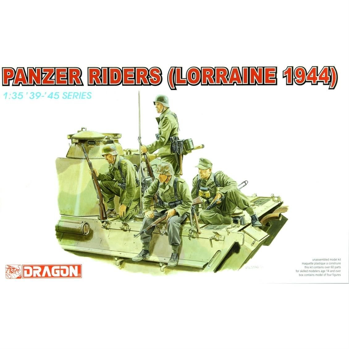 Dragon 6156 1/35 Panzer Riders Figür Maket Seti (Lorraine 1944)
