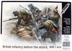 MasterBox 35114 1/35 Ölçek, WW I Serisi, İngiliz Piyadeleri, Plastik Figür Kiti