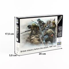 MasterBox 35114 1/35 Ölçek, WW I Serisi, İngiliz Piyadeleri, Plastik Figür Kiti