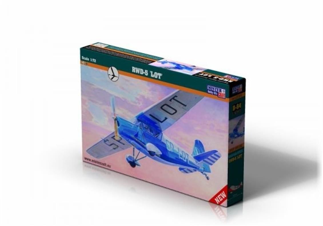 Mistercraft B084 1/72  RWD-5 Lot Savaş Uçağı Demonte Plastik Maketi