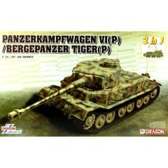 Dragon 6869 1/35 Ölçek Panzerkampwagen VI(P)/Bergepanzer Tiger(P) Tankı Plastik Model Kiti