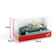 Herpa 430999 1/87 Ölçek MB 320CE-24 Cabrio, Yeşil, Sergilemeye Hazır Model Araç