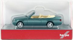 Herpa 430999 1/87 Ölçek MB 320CE-24 Cabrio, Yeşil, Sergilemeye Hazır Model Araç