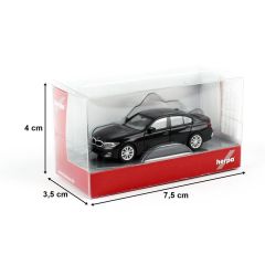 Herpa 430791-003 1/87 Ölçek BMW 3, Siyah, Sergilemeye Hazır Model Araç
