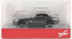 Herpa 430784-002 1/87 Ölçek MB SLS AMG, Monza Gri, Sergilemeye Hazır Model Araç