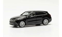 Herpa 430715-003 1/87 Ölçek MB EQ EQC AMG, Siyah, Sergilemeye Hazır Model Araç