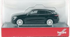 Herpa 430715-003 1/87 Ölçek MB EQ EQC AMG, Siyah, Sergilemeye Hazır Model Araç