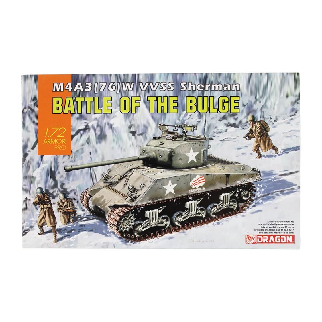 Dragon 7567 1/72 M4A3(76)W VVSS Sherman Tank Maketi