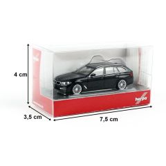 Herpa 430708-003 1/87 Ölçek BMW 5 Touring, Siyah, Sergilemeye Hazır Model Araç