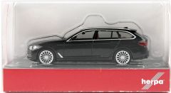Herpa 430708-003 1/87 Ölçek BMW 5 Touring, Siyah, Sergilemeye Hazır Model Araç