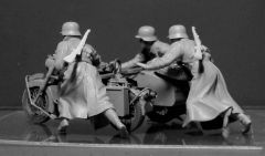 MasterBox 35178 1/35 Ölçek, WW II Serisi, Alman Motorsikletliler, Plastik Figür Kiti