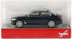 Herpa 430692-004 1/87 Ölçek BMW 5, Mavi, Sergilemeye Hazır Model Araç