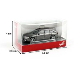 Herpa 430647-003 1/87 Ölçek Audi A6 Avant, Gri, Sergilemeye Hazır Model Araç