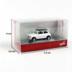 Herpa 421058 1/87 Ölçek Mini Cooper Klasik, Beyaz, Sergilemeye Hazır Model Araç