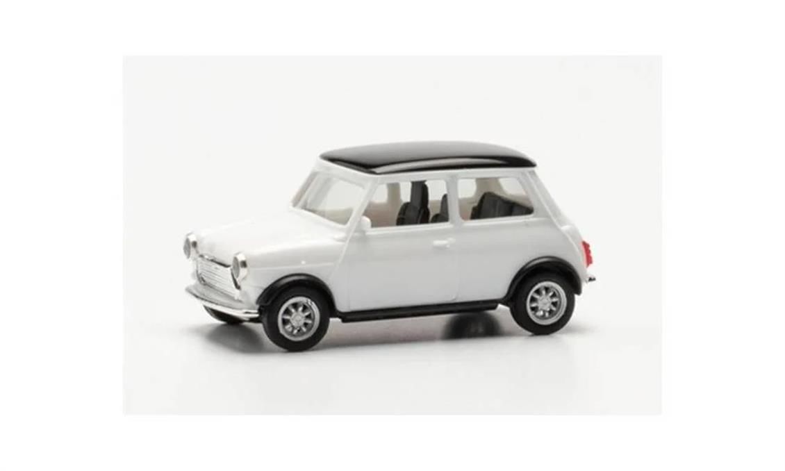 Herpa 421058 1/87 Ölçek Mini Cooper Klasik, Beyaz, Sergilemeye Hazır Model Araç