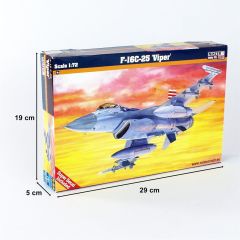 Mistercraft D064 1/72 F-16C-25 (Engerek) Savaş Uçağı Demonte Plastik Maketi