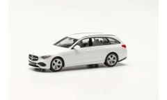 Herpa 421010 1/87 Ölçek MB C-Klasse Steyşin, Polar Beyaz, Sergilemeye Hazır Model Araç