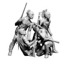 MasterBox 35209 1/35 Ölçek, Hint Savaşı Serisi, Koruyucu, Plastik Figür Kiti
