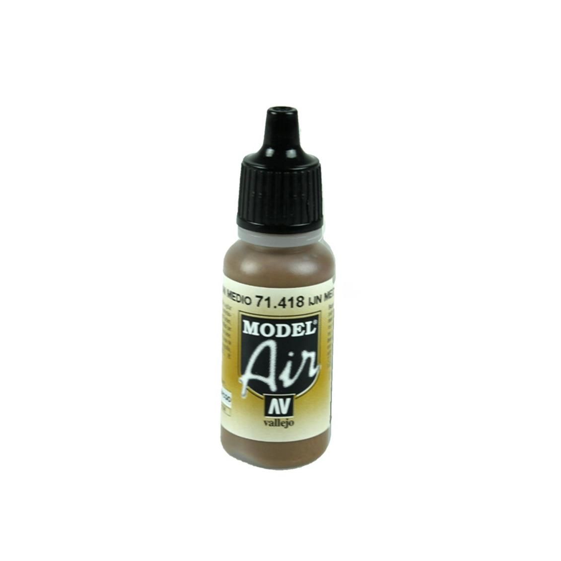 Vallejo 71418 17 ml. IJN Medium Brown, Model Air Serisi Model Boyası