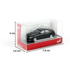 Herpa 421003 1/87 Ölçek MB C-Klasse, Siyah, Sergilemeye Hazır Model Araç