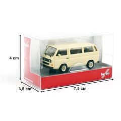 Herpa 420914-002 1/87 Ölçek VW T3 Minibüs, Bej, Sergilemeye Hazır Model Araç
