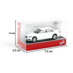 Herpa 420907-002 1/87 Ölçek Mercedes Benz S-Klasse, Beyaz, Sergilemeye Hazır Model Araç