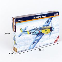 Mistercraft C035 1/72 BF-109F-4 (Hahn) Savaş Uçağı Demonte Plastik Maketi